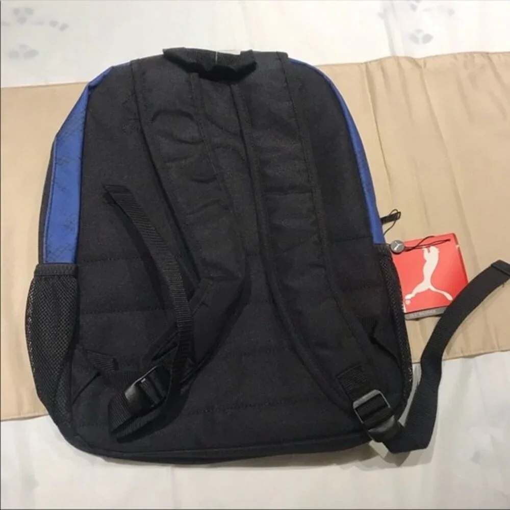 Puma Jaguar Backpack Bookbag Lunch Box Bag Blue / Black